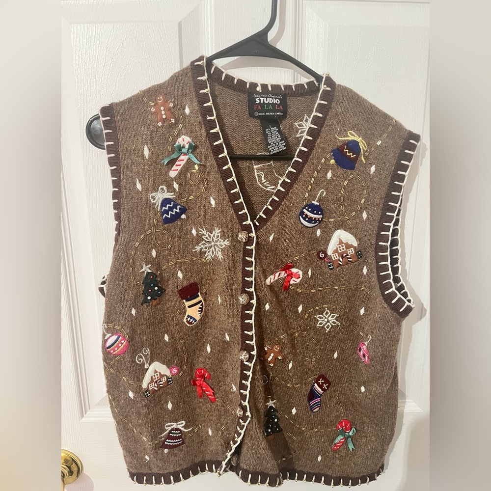 Vintage Christmas Vest